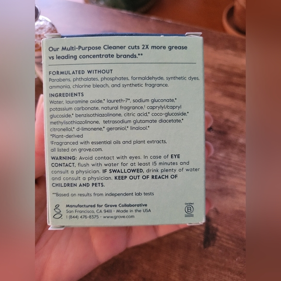 Grove Co Other New Grove Glass And Multipurpose Cleaner